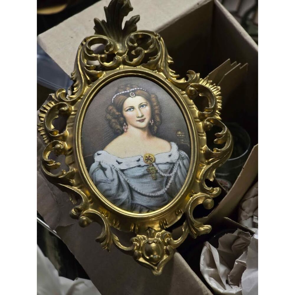 Portrait of Marie-Clémentine d'Orléans(1817-1907,Duchesse de Saxe-Cobourg-Gotha,